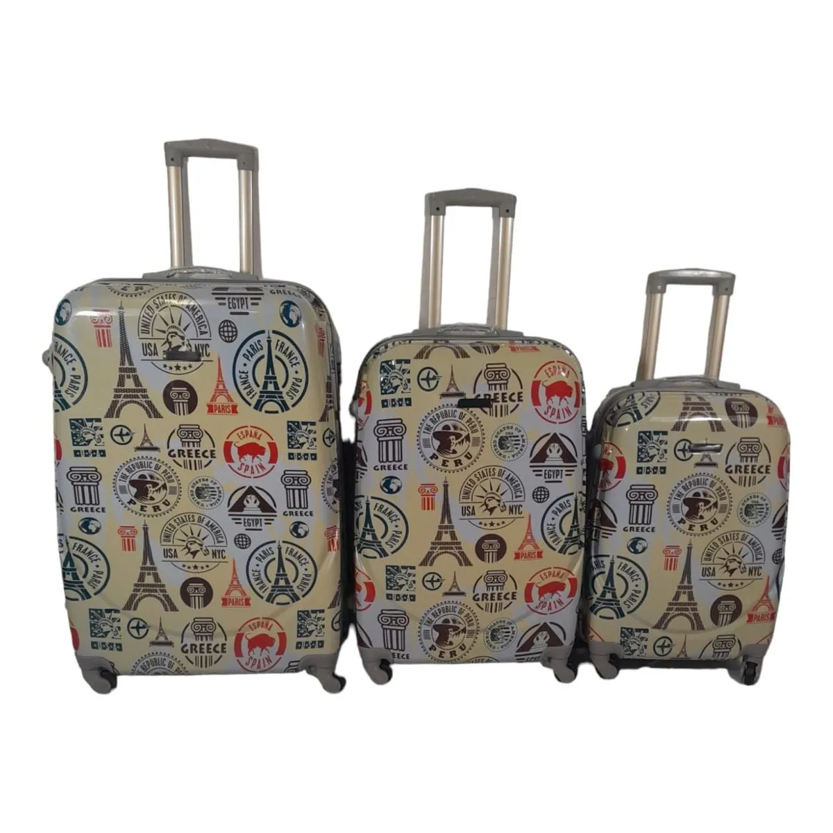 SMTE-3 Piece Luggage Set - Paris-f20