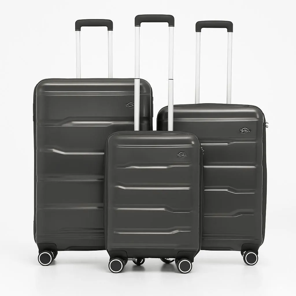 Hard Shell Luggage Set - 3 Piece Spinner Suitcases Travel Bags Lightweight