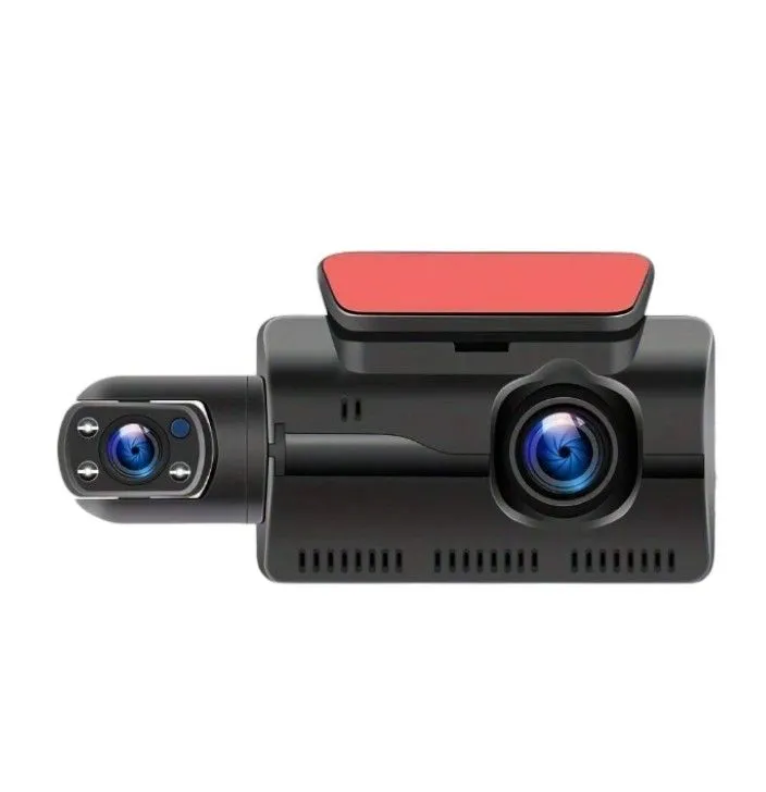 3 inch IPS Dual Lens Car Dash Cam Video Recorder With G-Sensor 1080P- Black