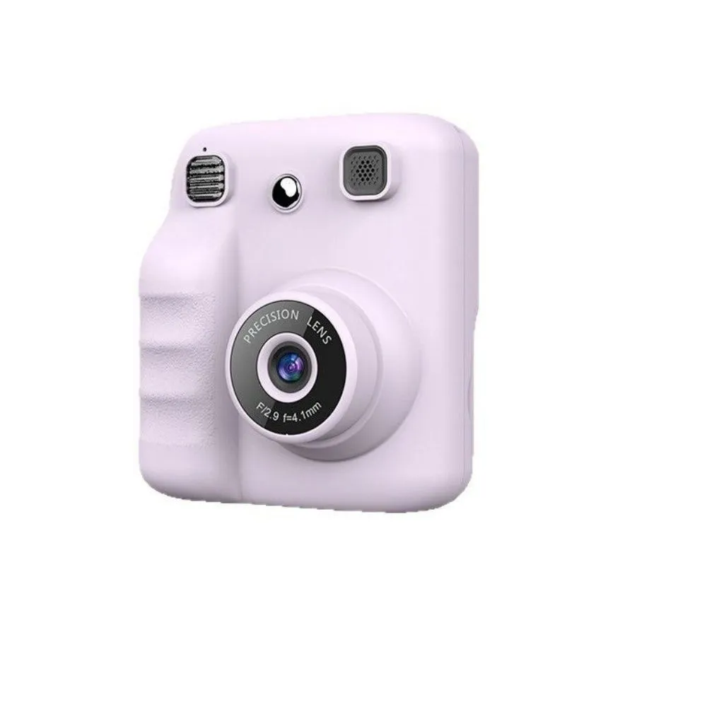 Kids Instant Print Camera - 1080P Video, 2.4" Screen, One-Touch Print - Pink