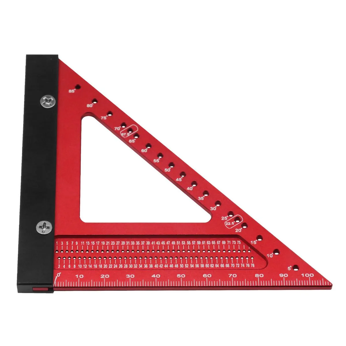 Aluminum Triangle Ruler for Carpentry, Portable Rafter Square