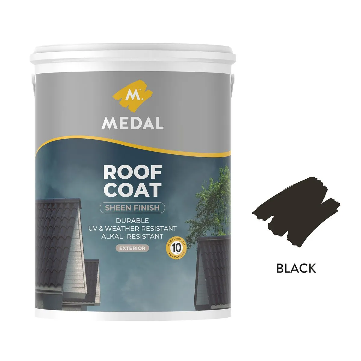 Medal - Roof Coat Paint 5L - Black
