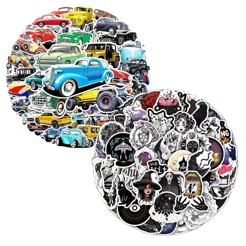 Craft Scrapbooking Nature Vintage Aesthetic & Car Decorative Sticker Sets