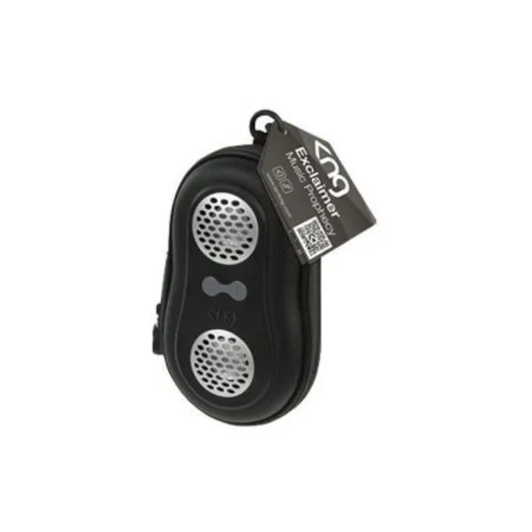 KNG Exclaimer Music Portable Speaker Case Cover Pouch Protector For MP3 - Black
