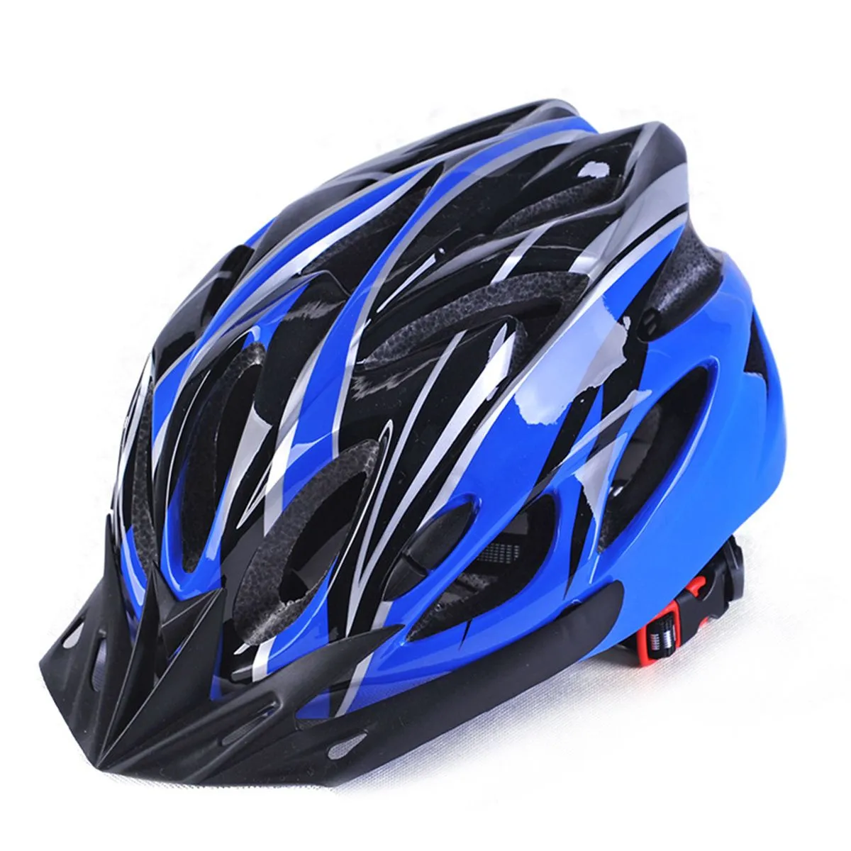 Adult Youth Lightweight MTB Road Bike Helmet Ventilated Safety Cycling Gear - Blue Black