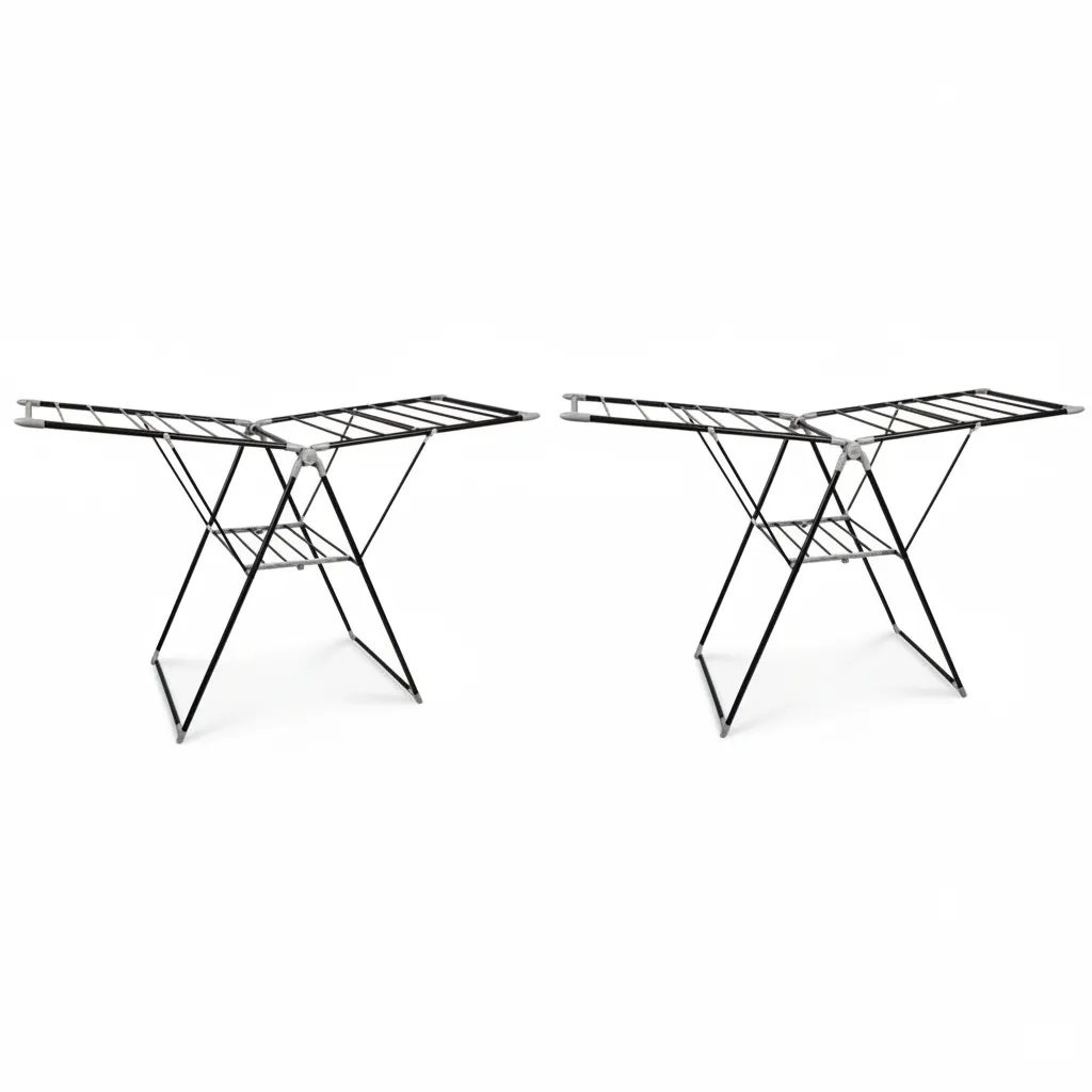 Steel Clothes Dryer 154x60x100cm for Efficient Drying - 2 Pack