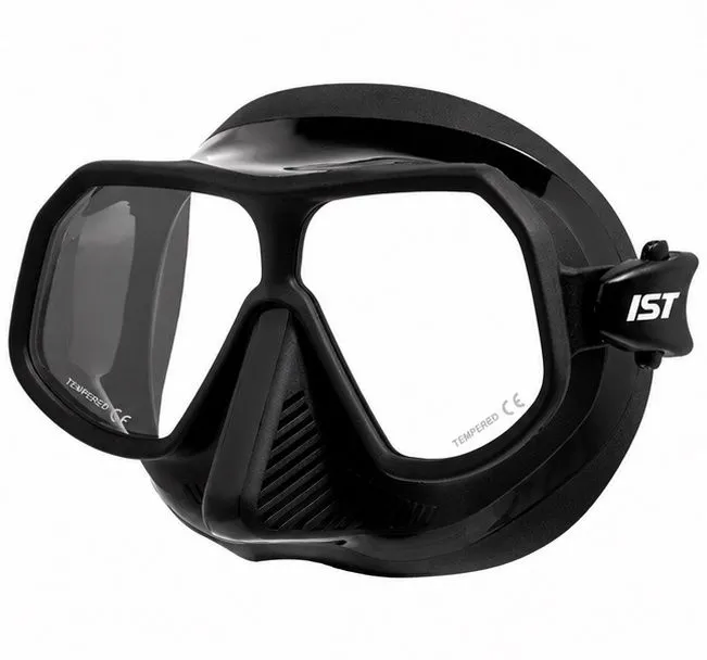 IST Sonic Diving Mask - Black or White - Black