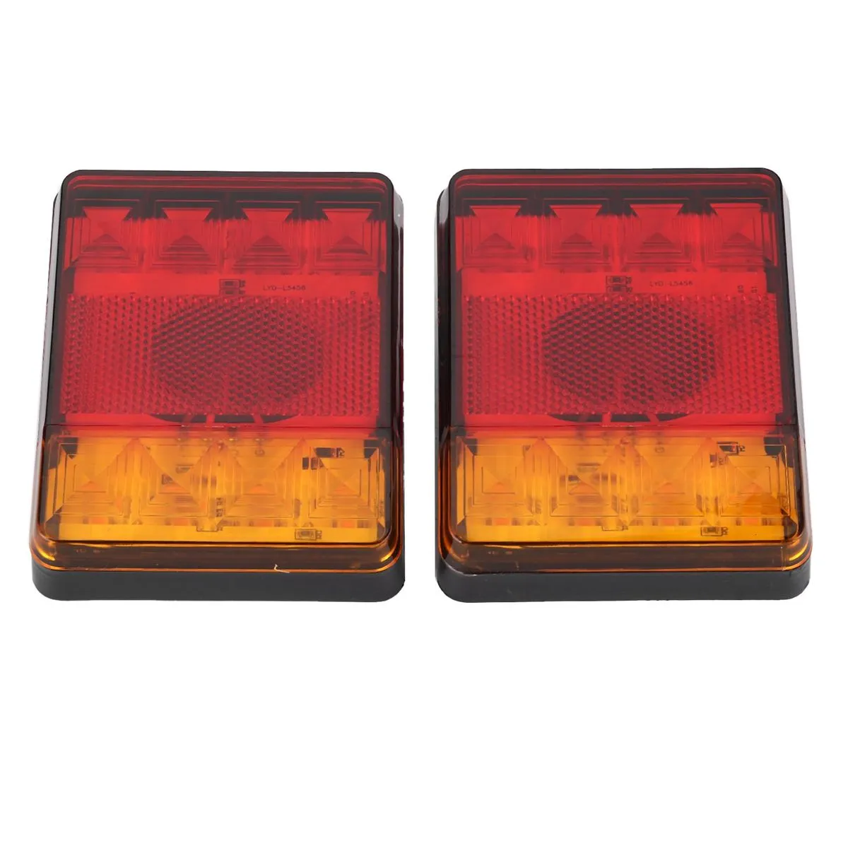 8LED Dual Colors 12V Tail Lamp for Trucks Trailer Lorry ATV