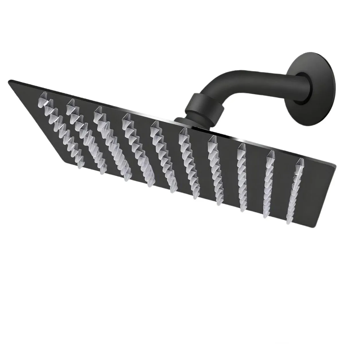 20cm Rainfall Shower Heads & 30cm Shower Arm Sets - 201 Stainless Steel