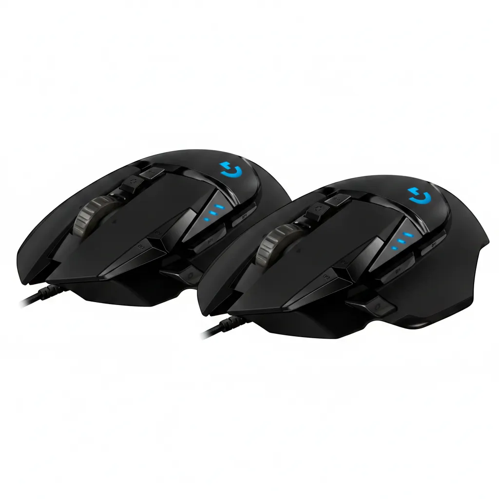 Logitech HERO USB Gaming Mouse with 25,600 DPI, RGB Lighting - 2 Pack