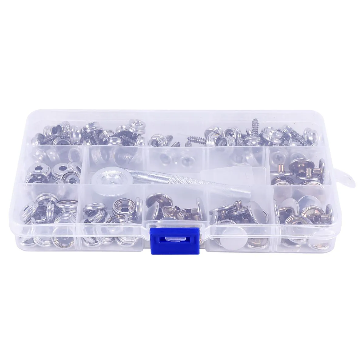 120-Pieces Stainless Steel Canvas and Boat Cover Button Fastener Kit