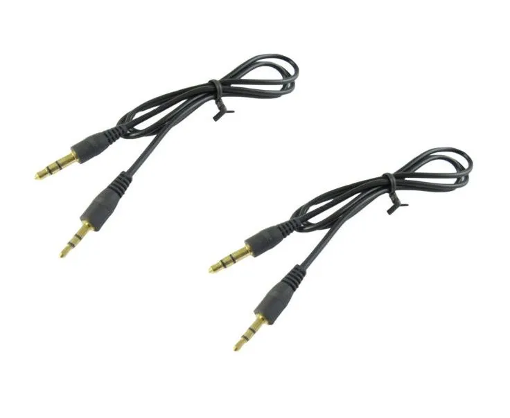 3.5mm Stereo Jack To 2.5mm Stereo Jack With 1.2 Meter Cable - 2 Pack
