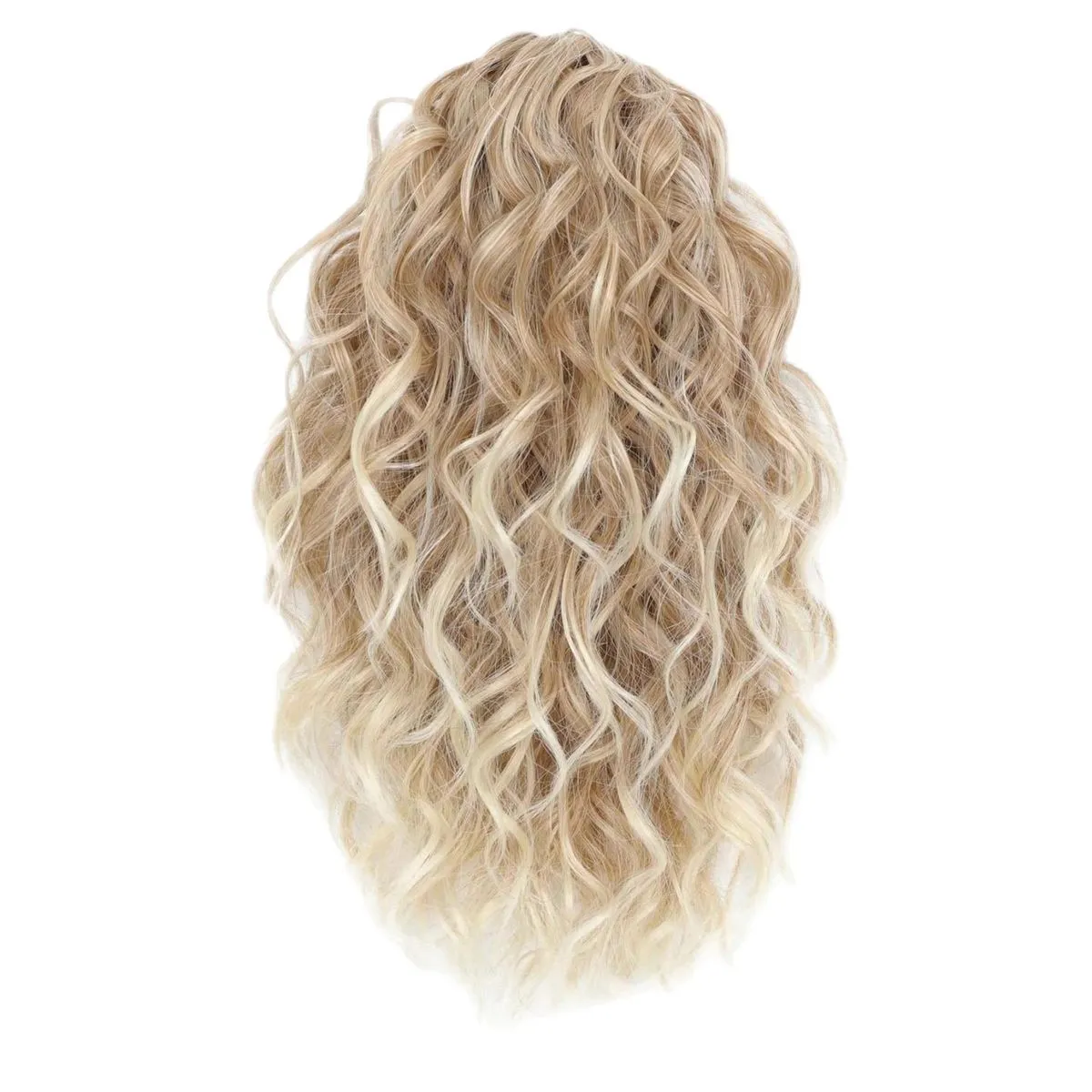 Short Curly Ponytail Wig Claw Clip Drawstring Fluffy