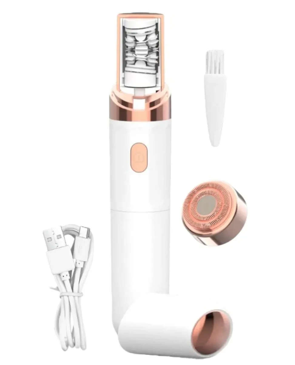 2-in-1 Painless Hair Remover: Face & Arms, Waterproof Rechargeable