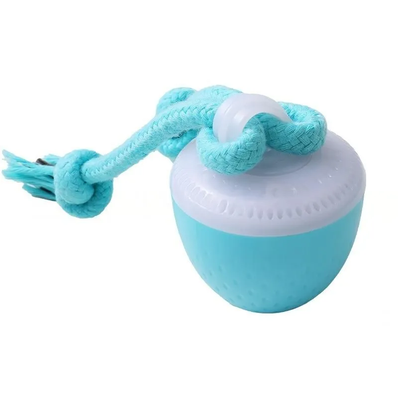 Squeaky Dog Chew Ball Teething Toy for Puppies Adult Dogs