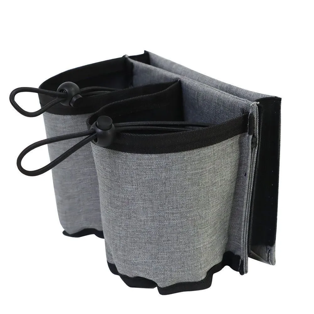 Storage trolley case cup cover, suitable for all luggage handles - Grey