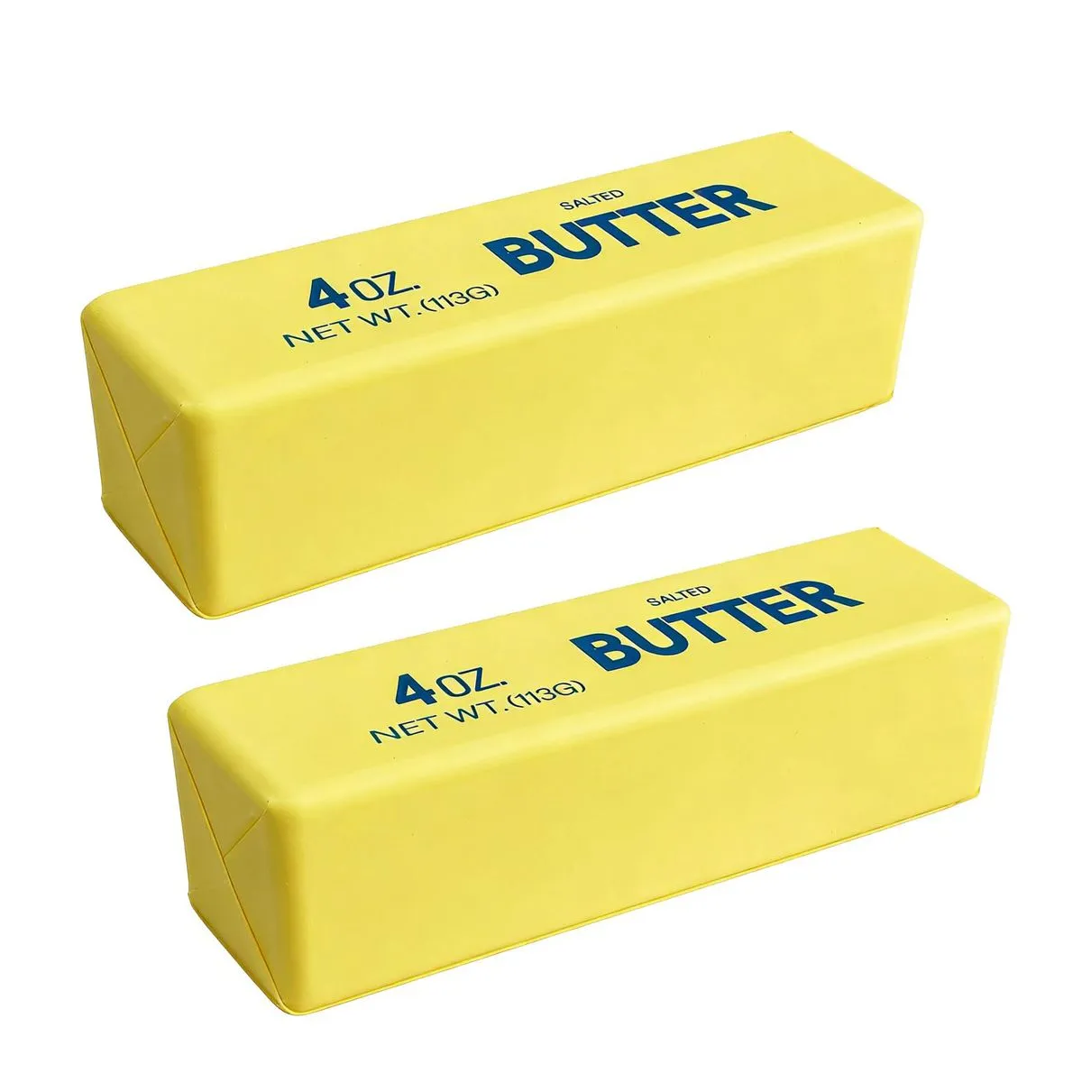 2 Pack Realistic Soft Butter Stick Fidget Toys, Rebound Squeeze Stress Ball
