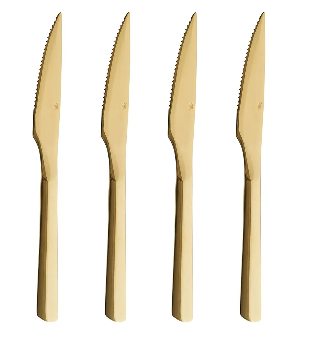Raw Cutlery Gold Steak Knife 4-Piece Set