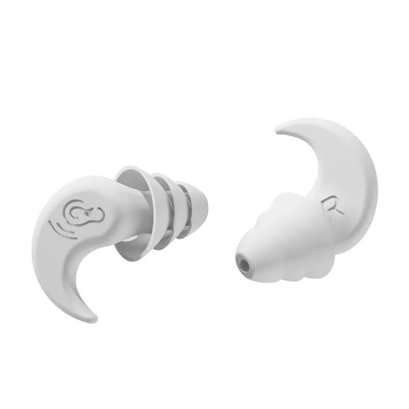 2 Piece Silicone Ear Plugs, Noise-Proof Waterproof for Sleep & Swim