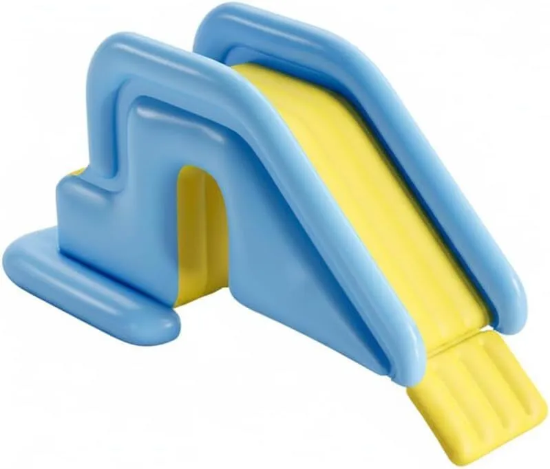 Inflatable Pool Slide with Foot Pump, Indoor Outdoor Water Fun