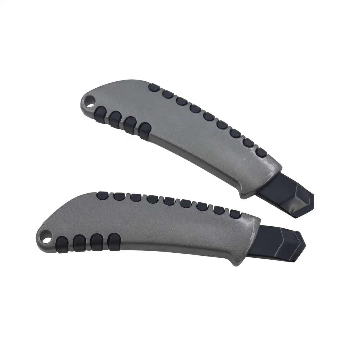 2-Piece Heavy Duty 18mm Snap-Off Utility Knife Set with 10 Spare Blades