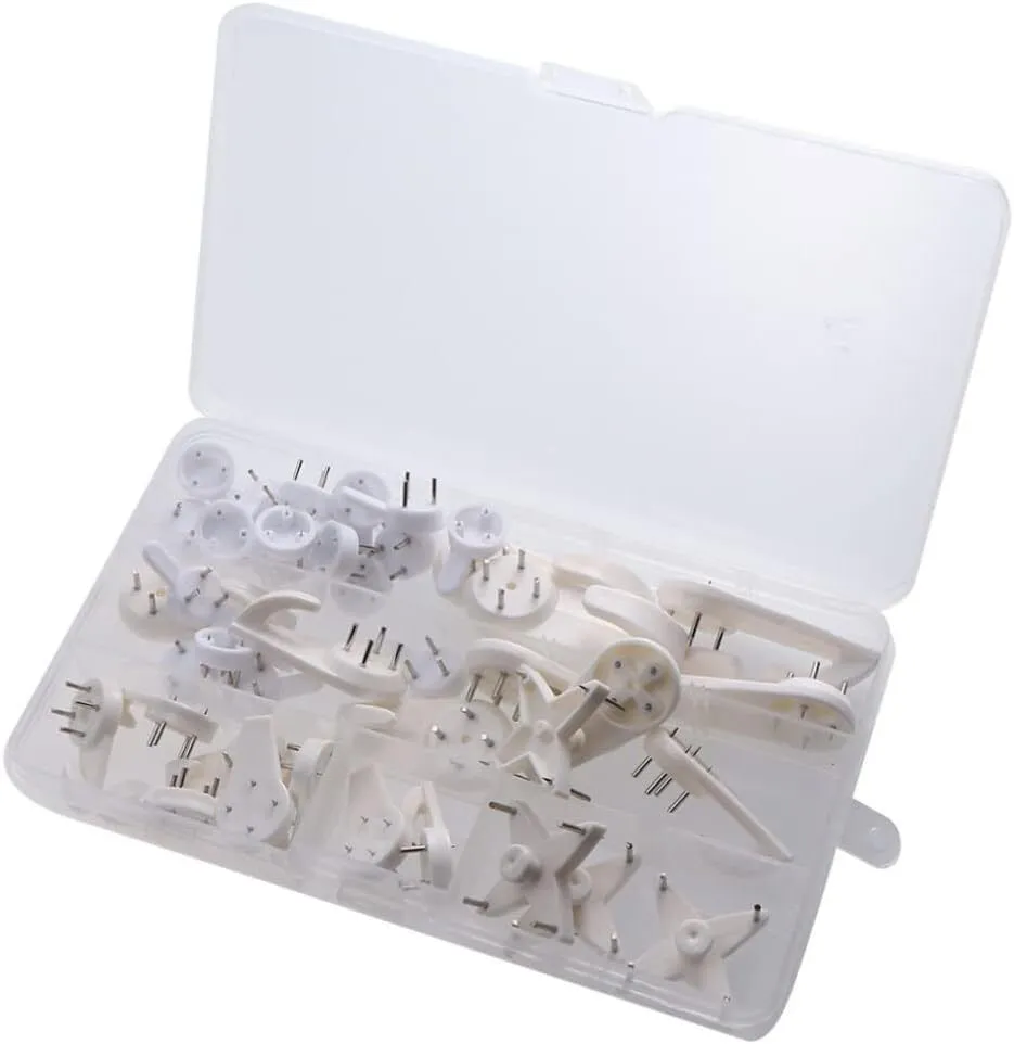 42pcs Seamless Photo Frame Hook Set No Damage Invisible Hangers for Wall