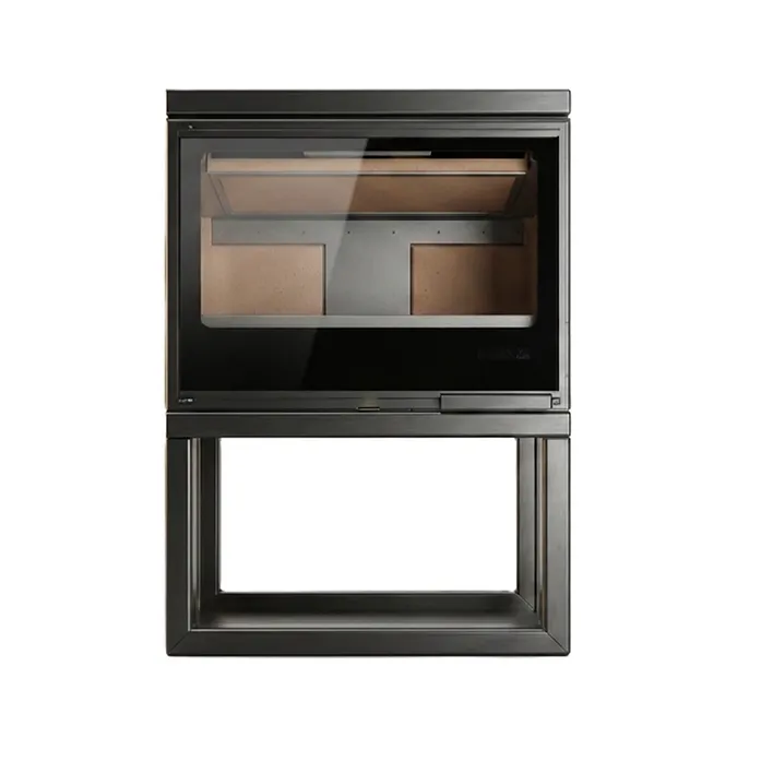 Nexus (Cpt.) - Closed Combustion Wood Fireplace - Black