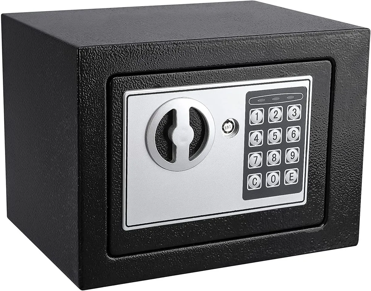 Electronic Safe Box Digital Security Keypad Lock - Black
