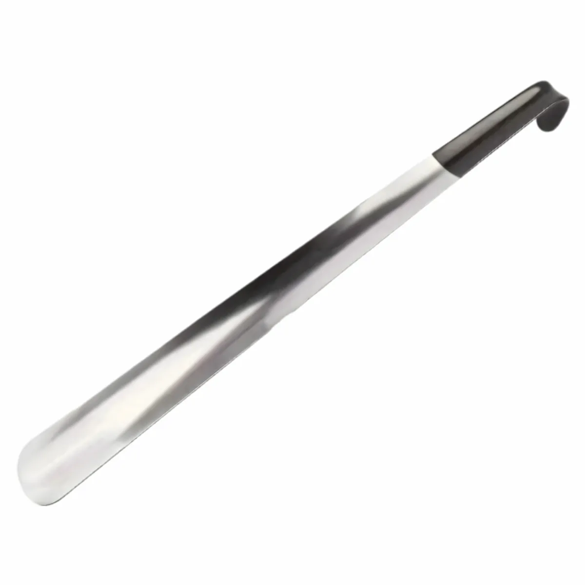 Stainless Steel Long Handle Shoe Horn With Rubber Grip - 40cm