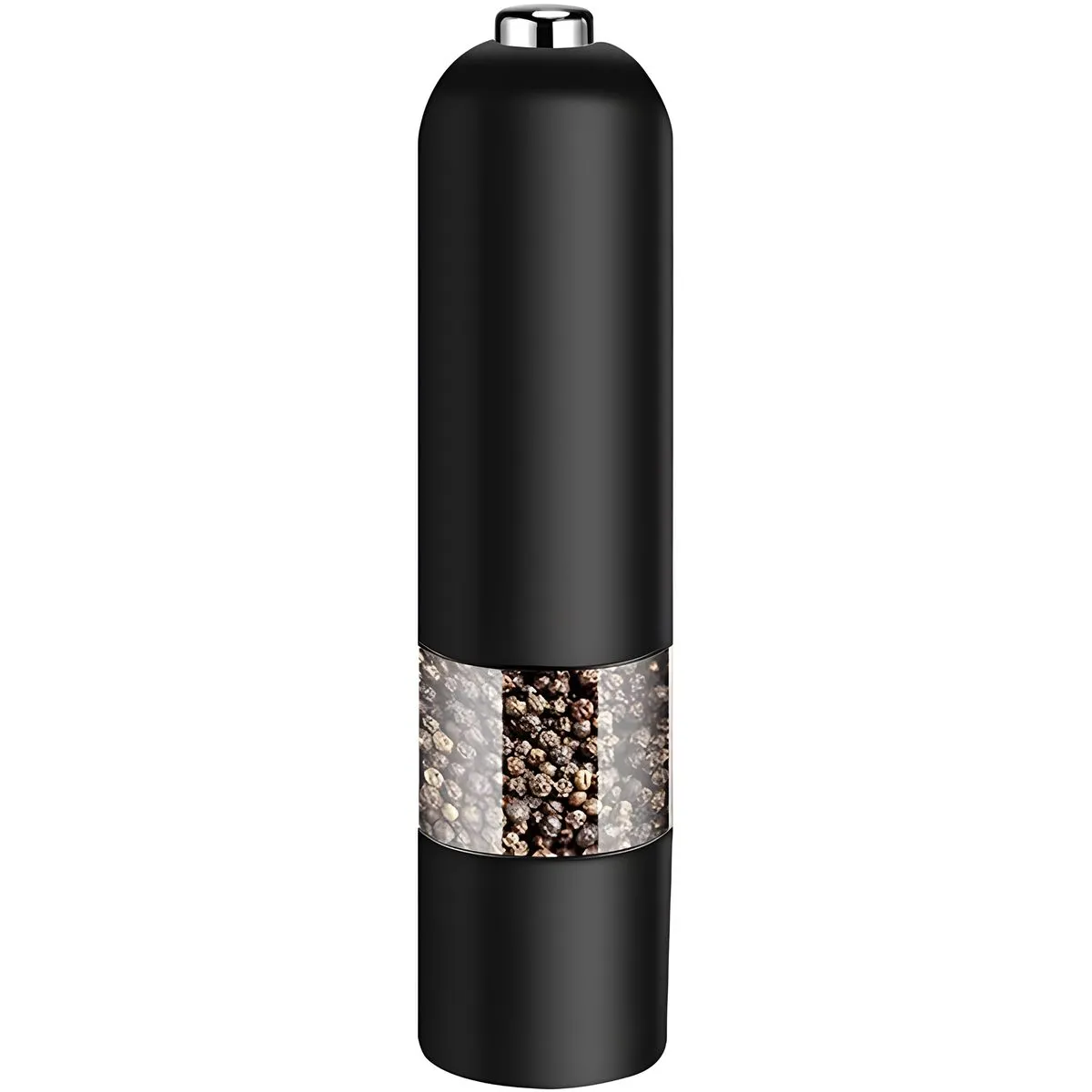 Electric Salt and Pepper Mill Kitchen Spice Grinder Automatic Mill Grinder - Black