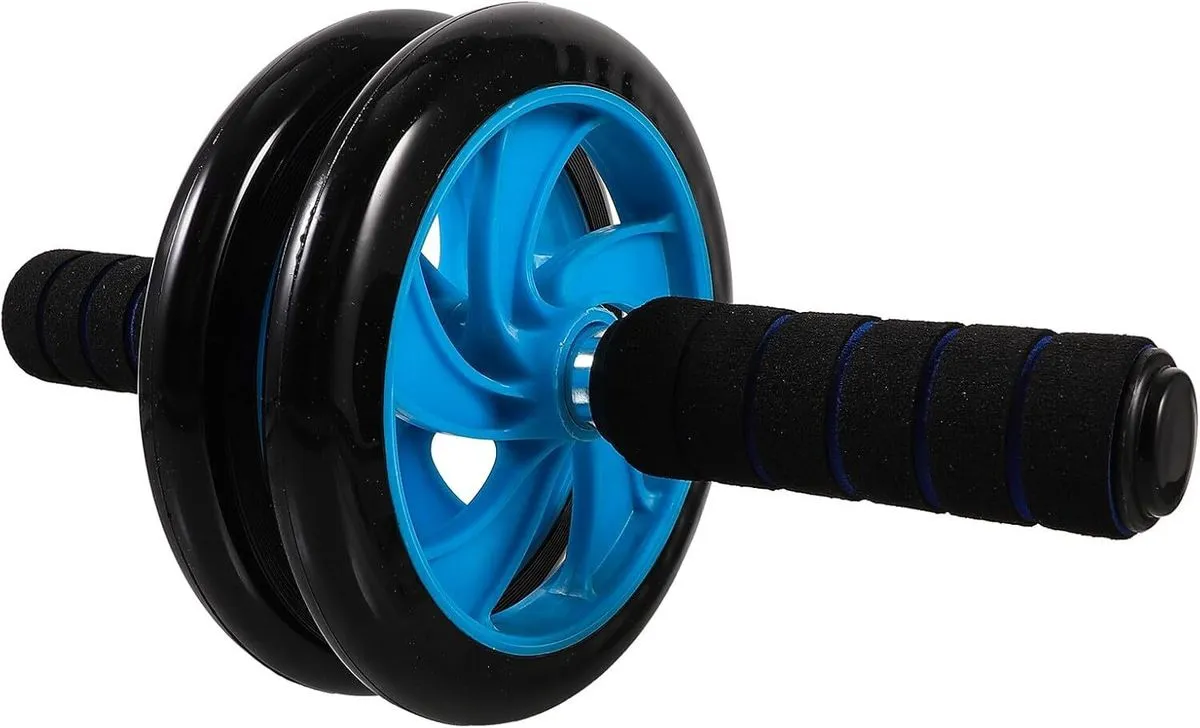 MAJORMENCH Two-Wheel Abdominal Exercise Roller with Non-Slip Handles