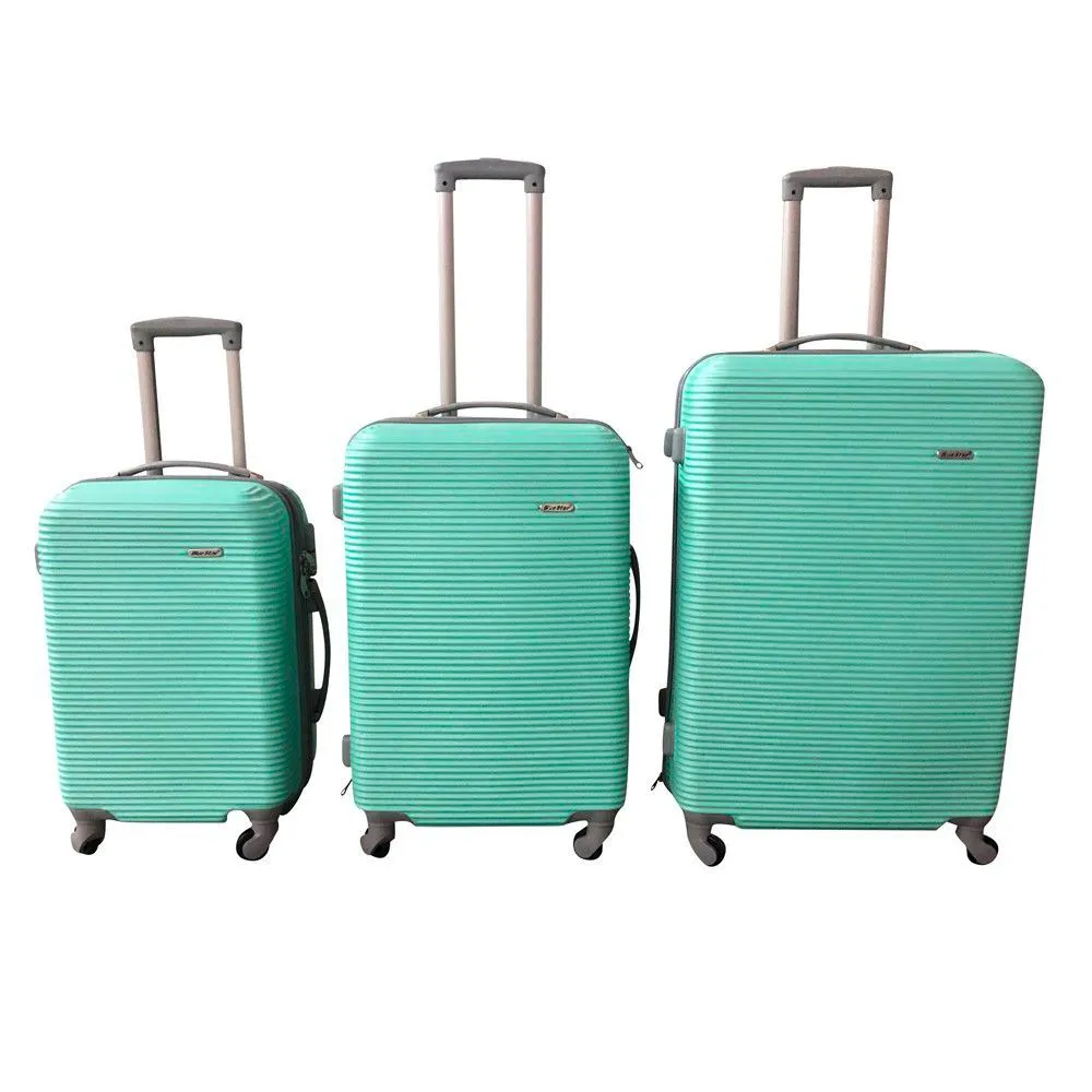 3 Piece Hard Outer Shell Luggage Set - 29 Inch - Applegreen
