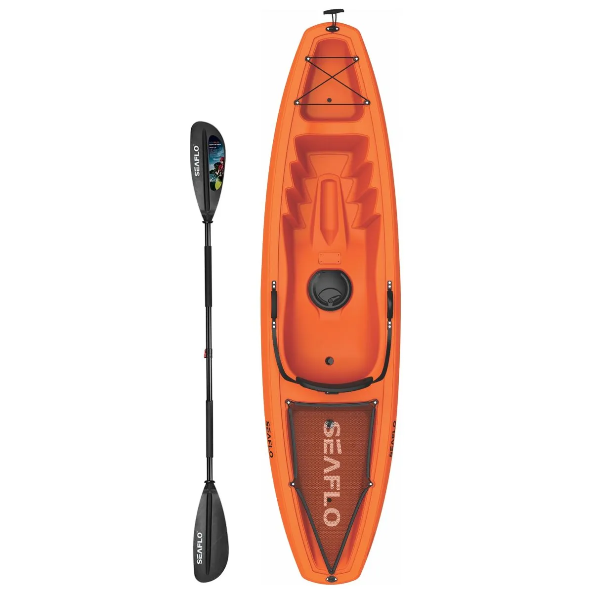 Seaflo Sunlight 8.8 Kayak with Paddle - Orange