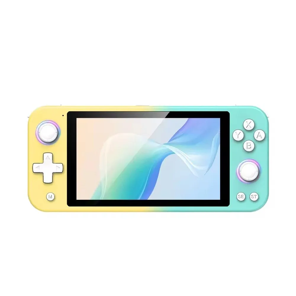 (P10 Pro Yellow) Handheld Game Console 5 Inch 4K TV Output Retro Gaming