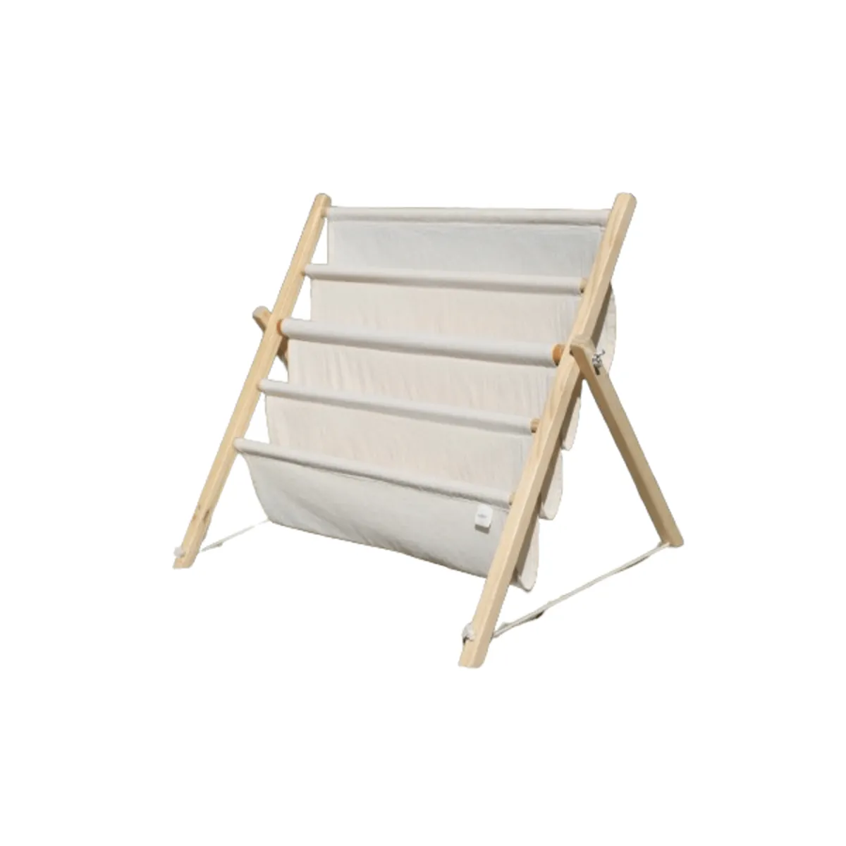 Kids/Toddler Bookshelf - Fabric & Wood - Natural Beige