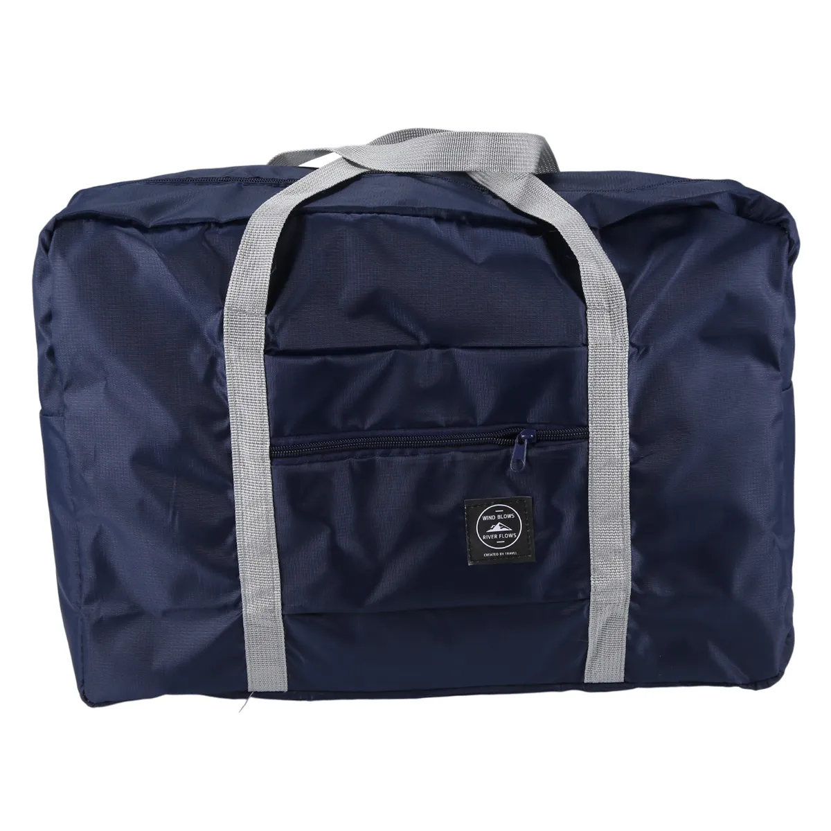 Folding Waterproof Luggage Storage Bags Travel Handbag Navy