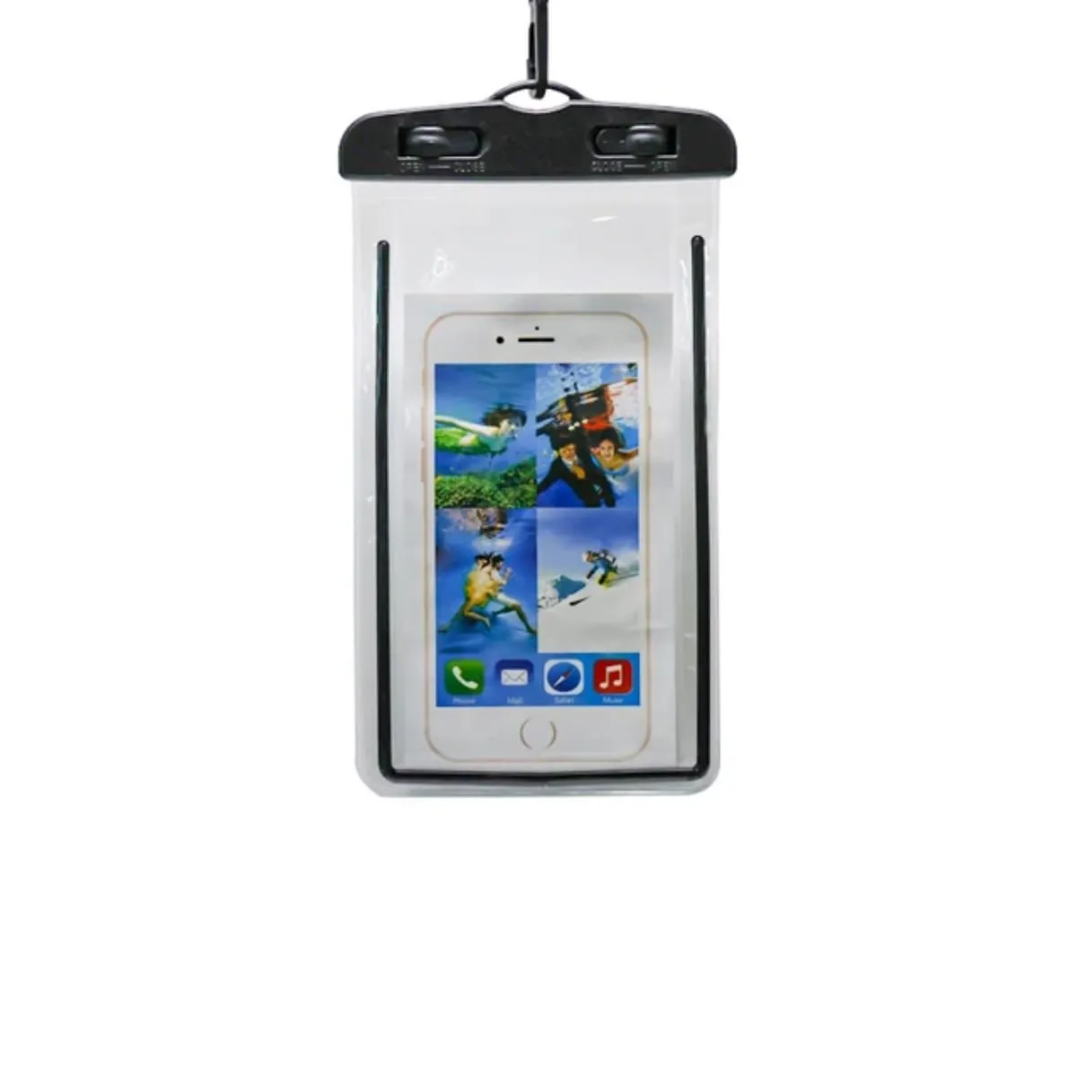 Waterproof Smartphone Pouch Glow in the Dark - Black