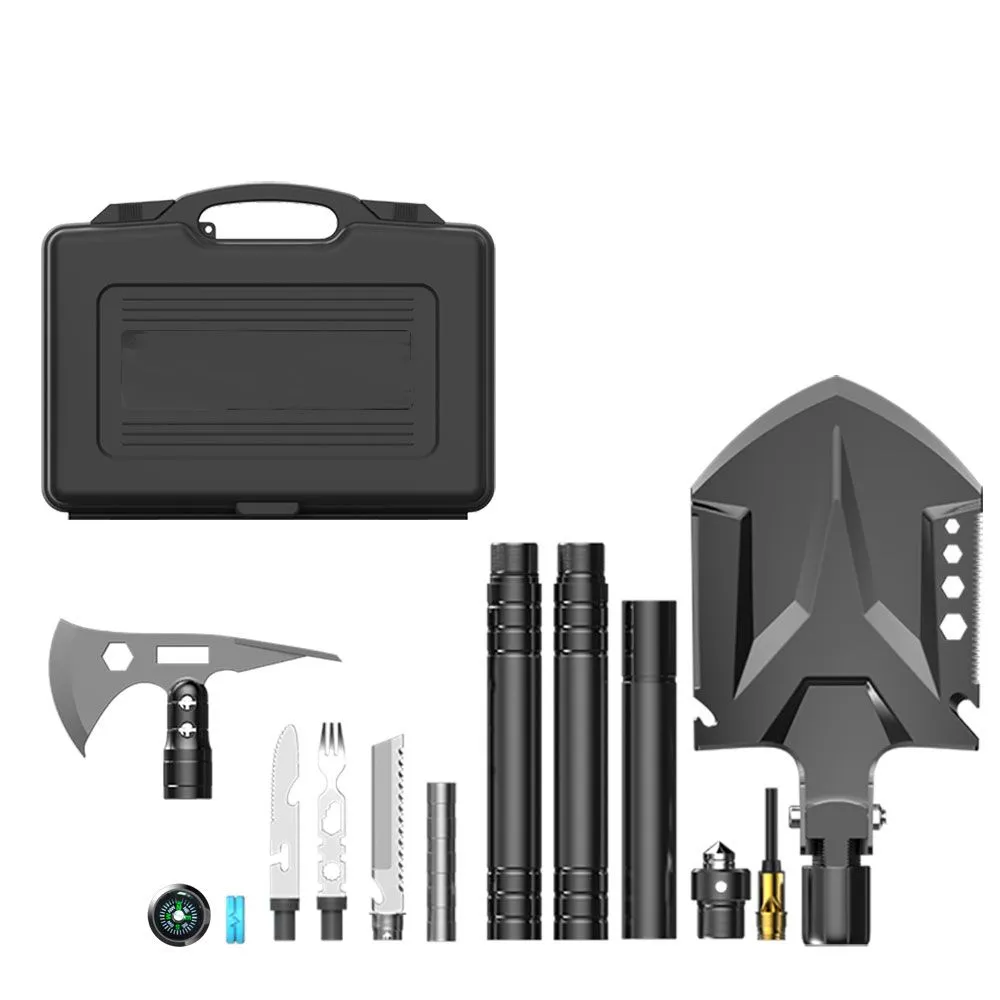 Outdoor Multifunction Tactic Camping Folding Shovel Kits