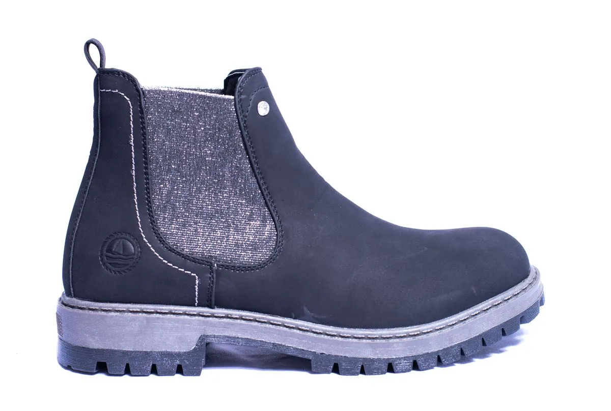 Navy Sail Primo VTG Women's Ankle Boots-Black