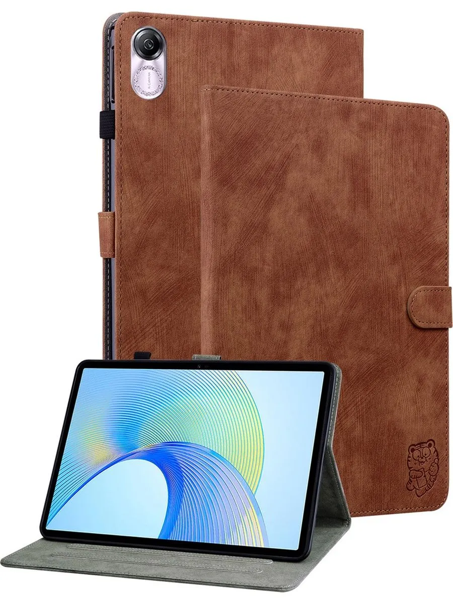 PU Leather Stand Tablet Cover Compatible with Honor Pad X8 Pro/Pad X9 Case - Brown