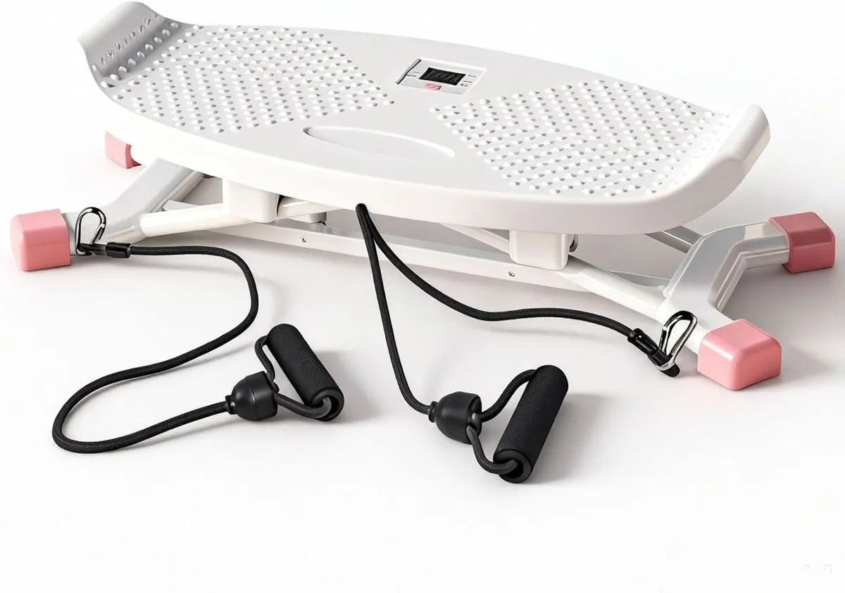 3-in-1 Portable Stepper Balance Board with Resistance Bands
