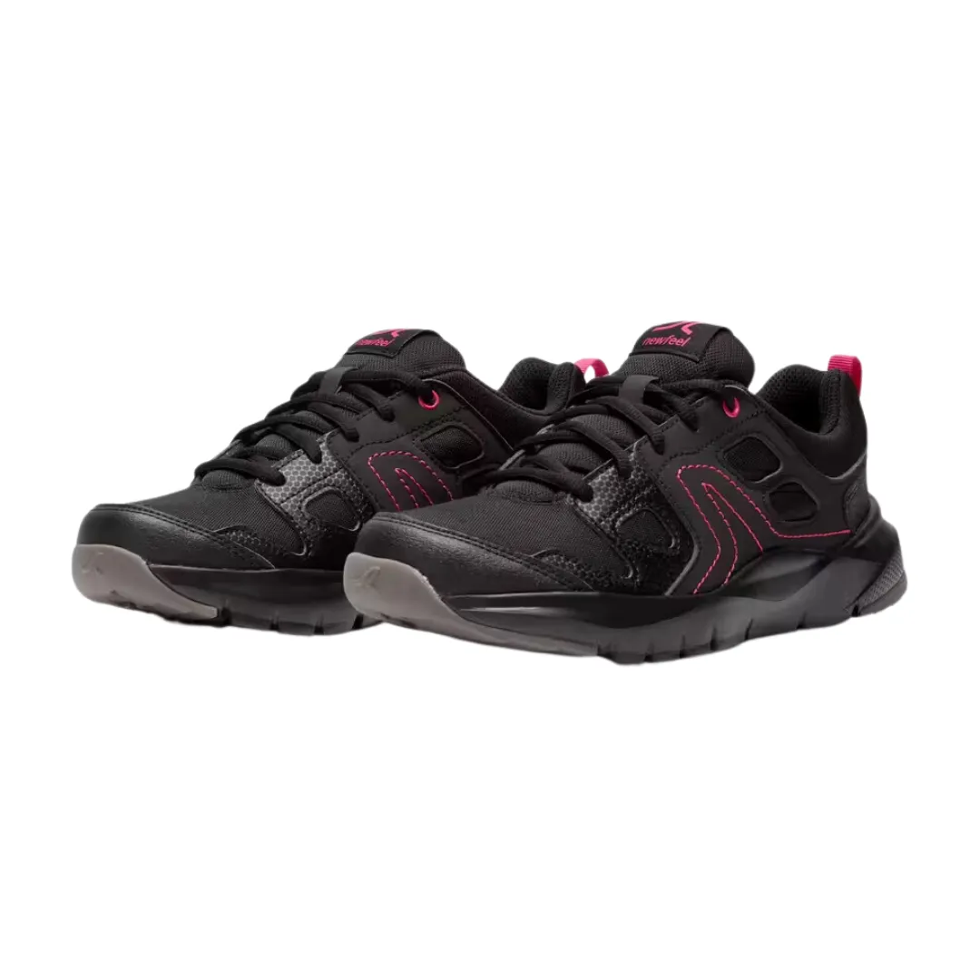 Newfeel HW 100 Black/Pink Women's Active Walking Shoes