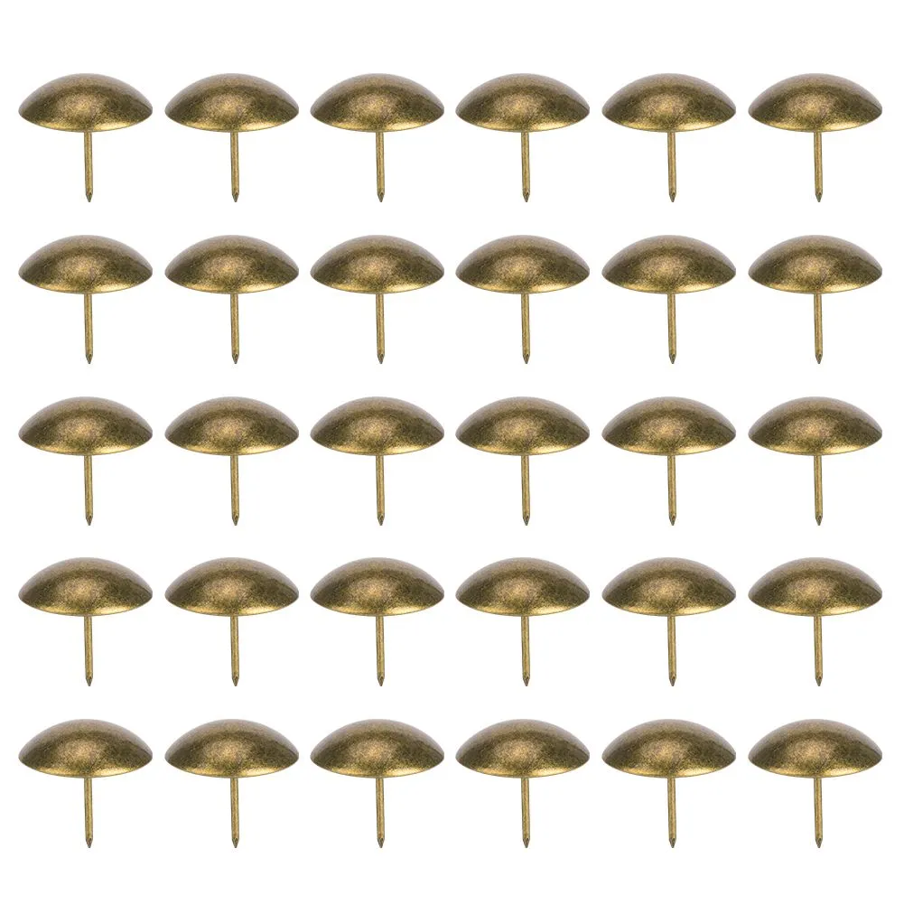 Furniture Round Head Nails 30Pieces 30mm Cyan Bronze