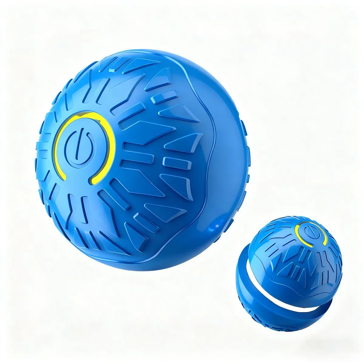 Dog Toys Ball Vibrating Dogs Balls Pet Bounce Bal Smart Jumping Ball - Blue