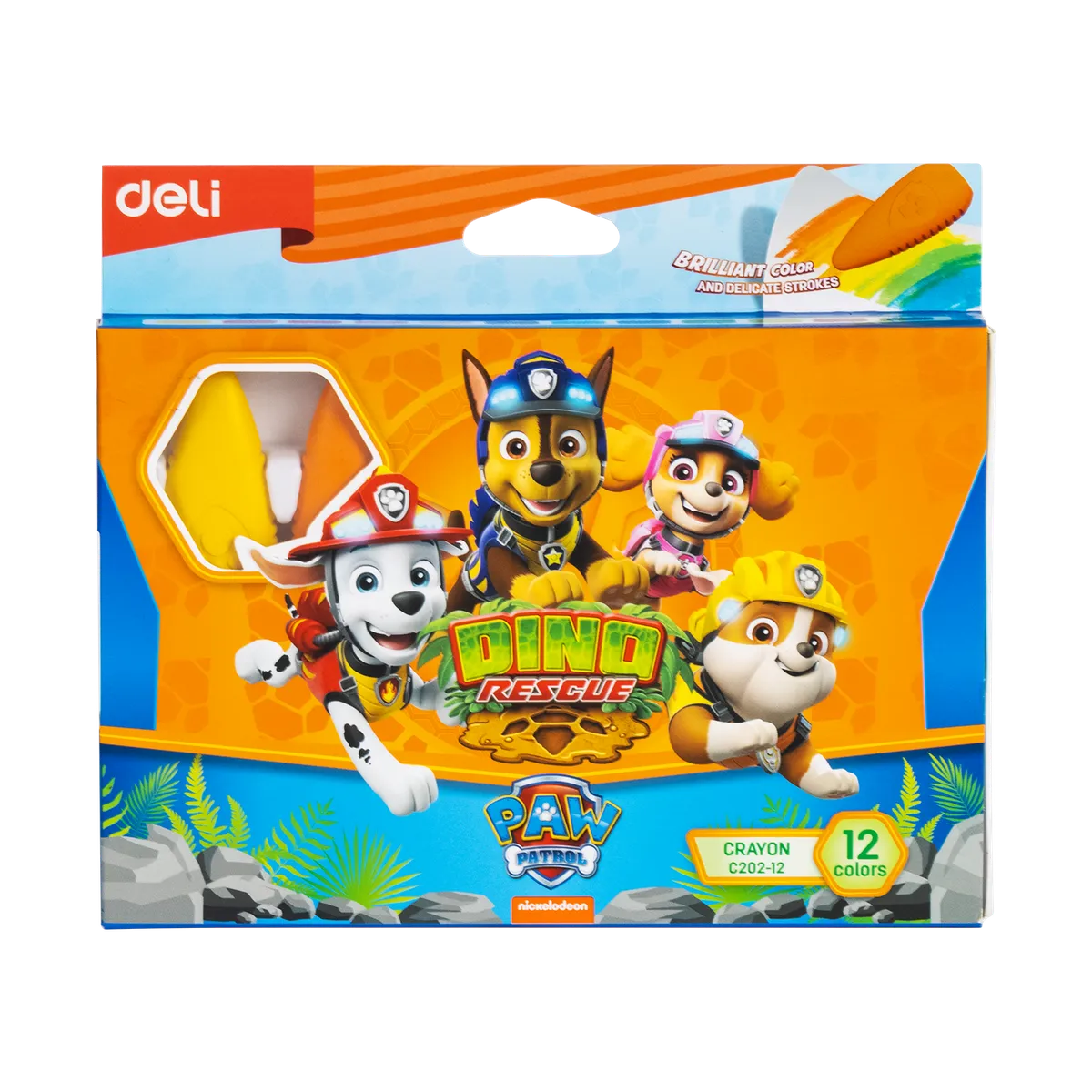 Deli Paw Patrol Crayons - 12 colors