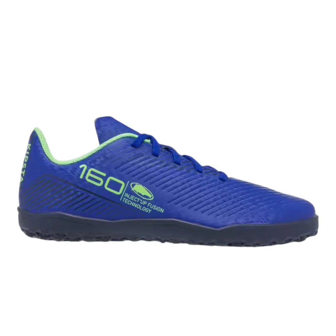 Kipsta Kids' Lace-Up Football Boots 160 Turf - Blue