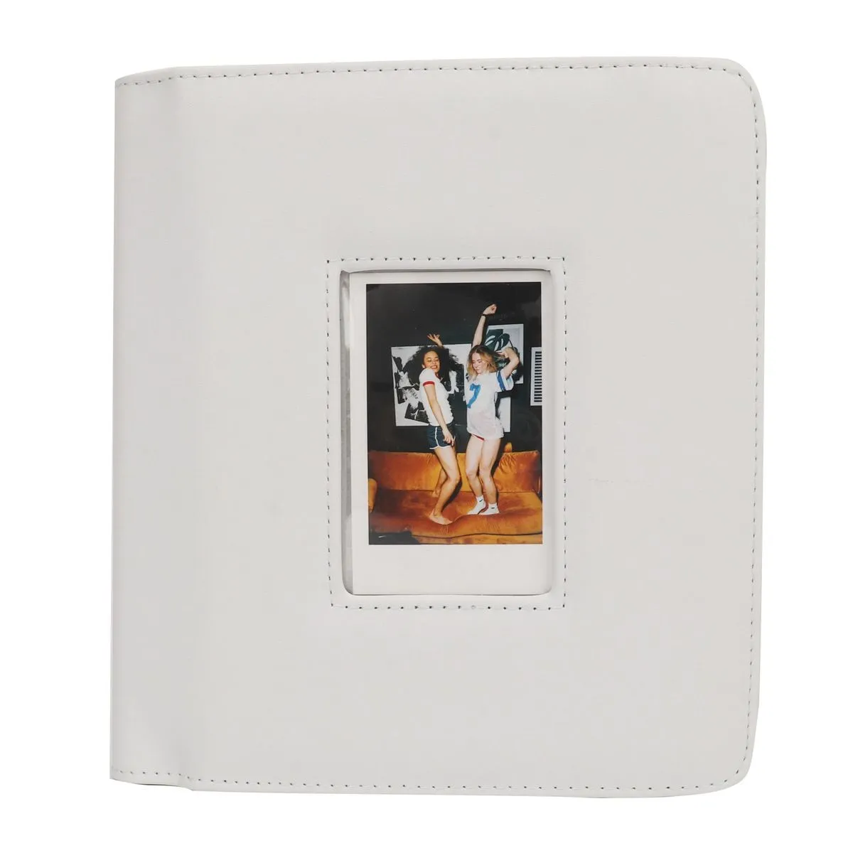 Photo Album 288 Pieces White with Clear Window Cover