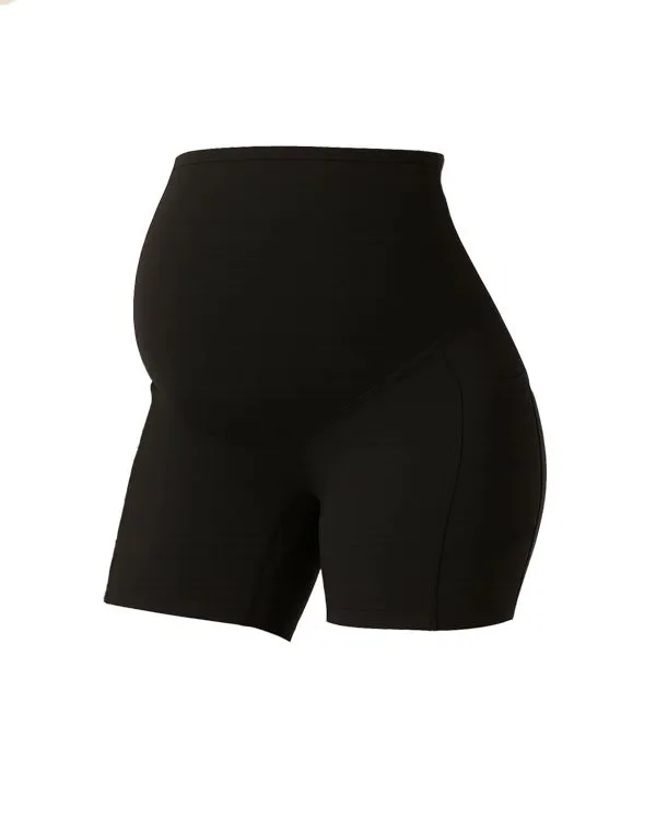 5" Maternity Short Leggings For Women Over Belly Biker Workout Yoga Active