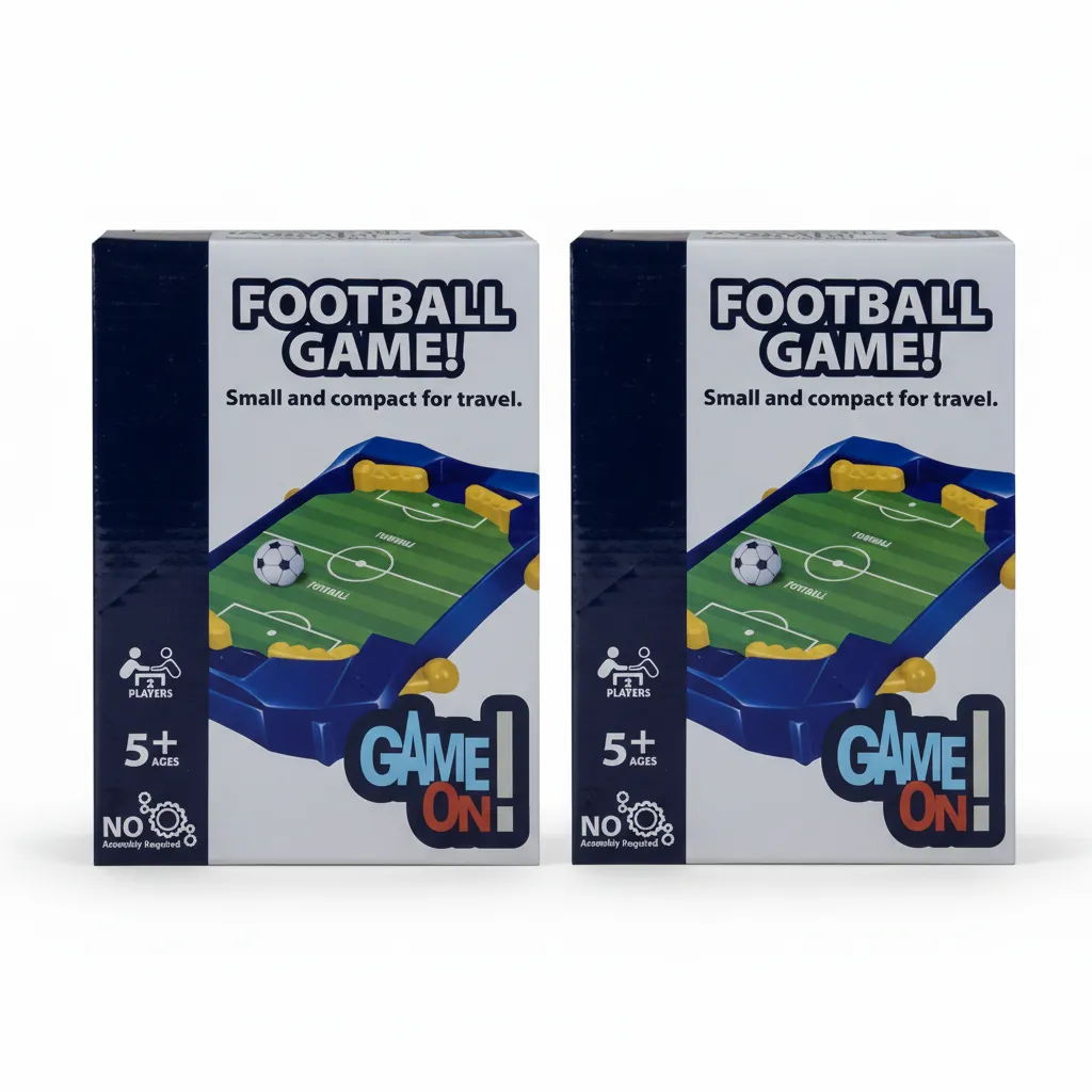 Compact Portable Football Game for Indoor and Outdoor Play - 2 Pack