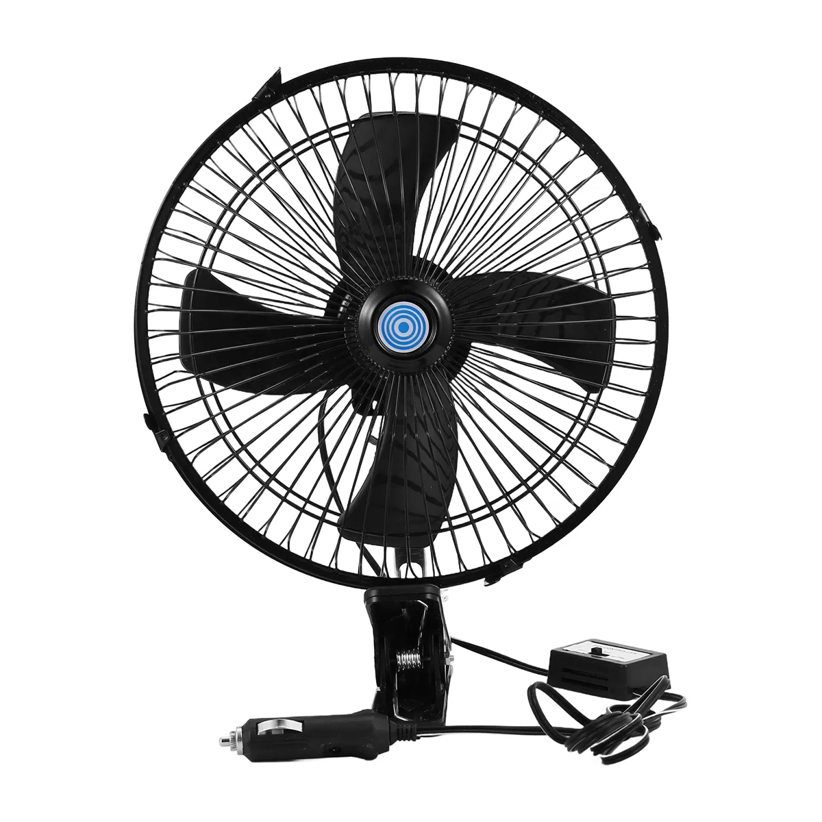 10 Inch 12V Car Electric Fan Speed Oscillating Cooling Fans with Clip